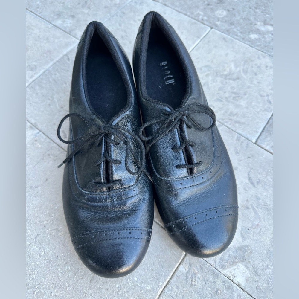 Bloch Womens 9.5 Jason Samuel Smith Black Leather Tap Shoes